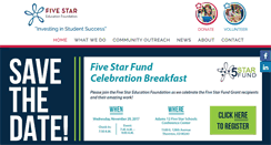 Desktop Screenshot of 5starfoundation.org